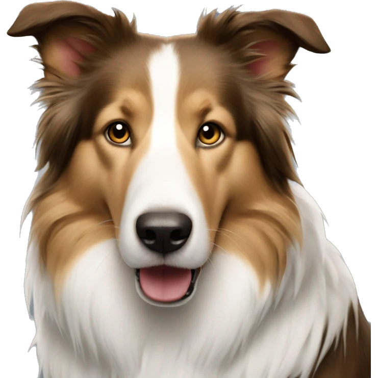 Perro collie macho emoji
