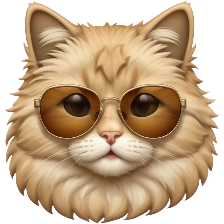 Cat wearing sunglasses mashallah 🥰 emoji