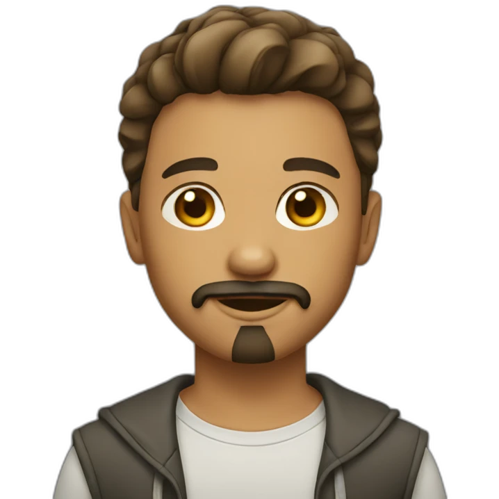 boy with goatee emoji