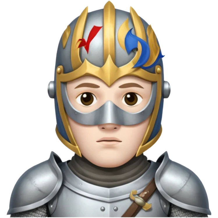 Sad Knight with mask emoji