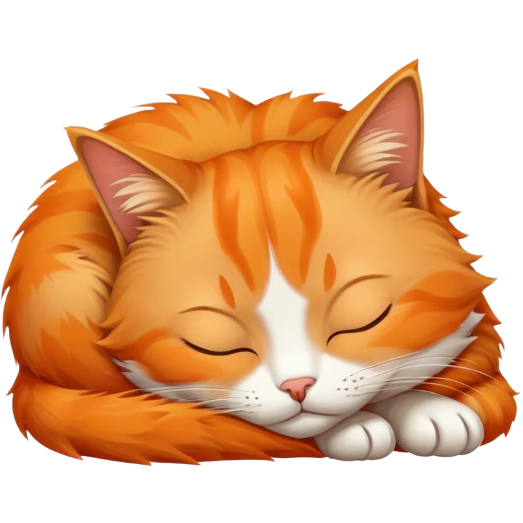 Cat sleeping  emoji