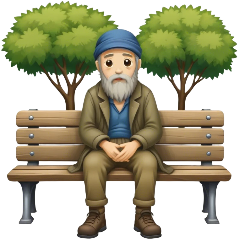 Homeless man emoji