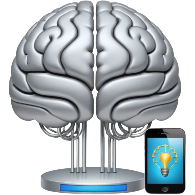 a second brain connected to a database emoji