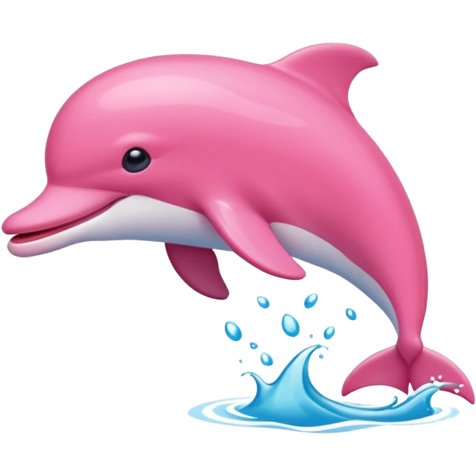 Pink dolphin emoji
