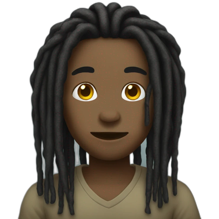 Black dreads emoji