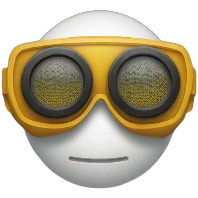 Goggles on speaker  emoji