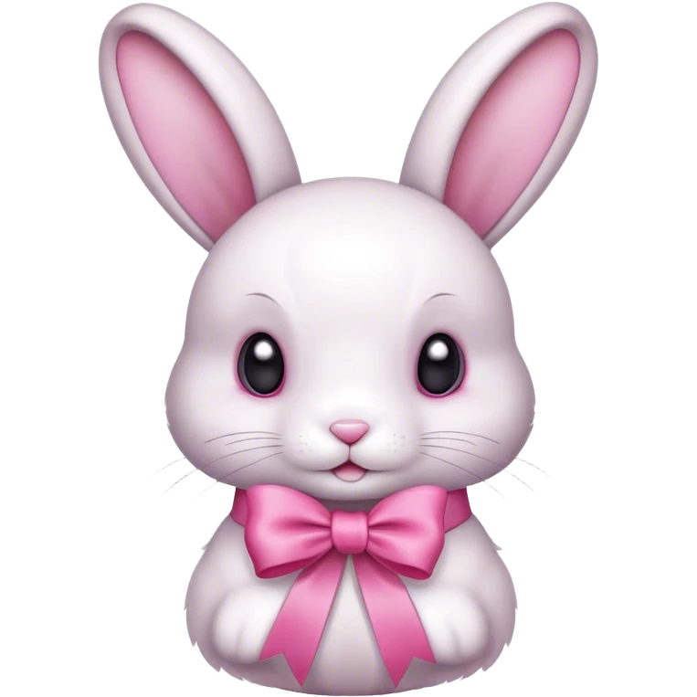 bunny with a ribbon emoji