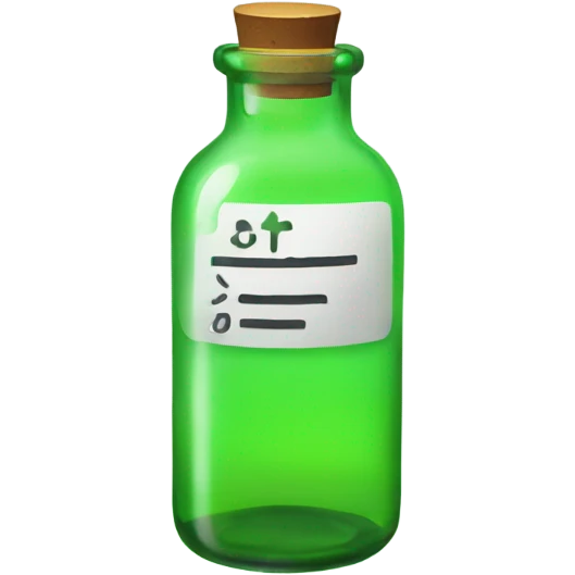 The Substance Neon Green Vial emoji