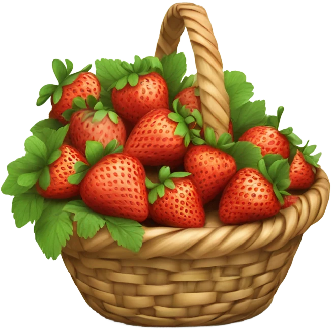 Strawberry basket emoji
