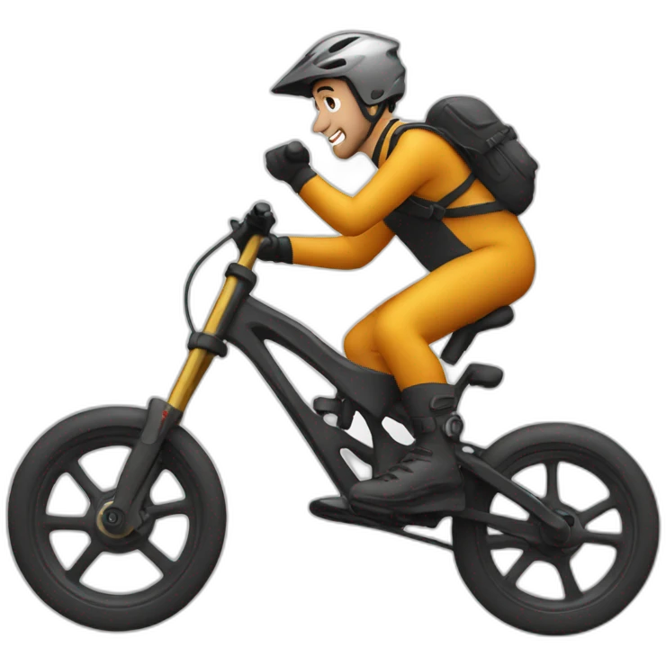 Downhill biker emoji