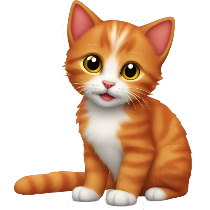Red kitten emoji