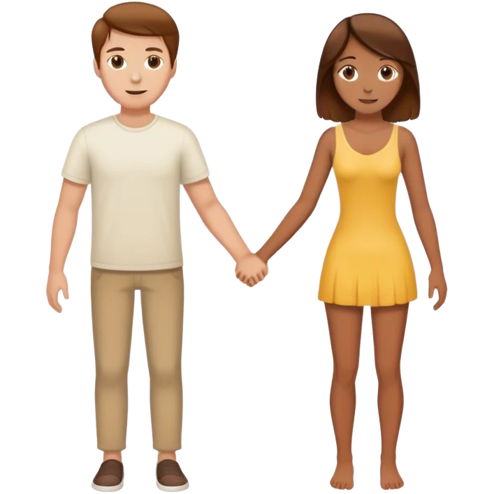white guy with brown hair loves his girlfriend so much who is tan and has brown hair emoji