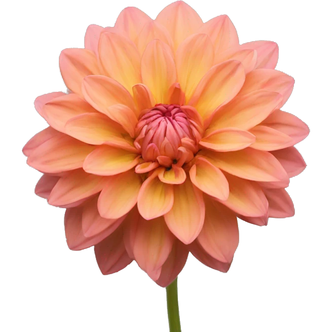 Salmon dahlia emoji