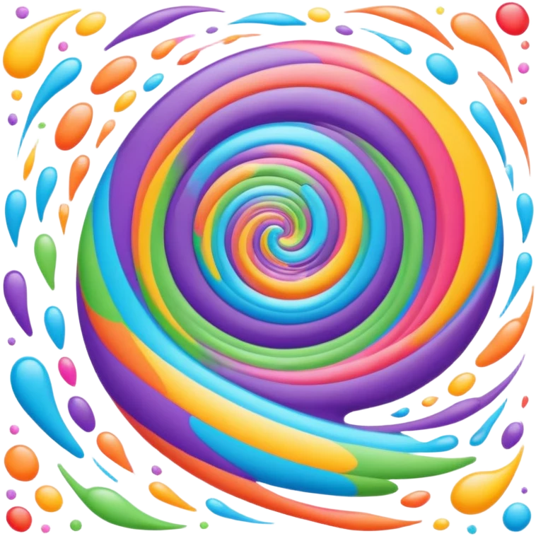 colorful swirling psychedelic pattern emoji