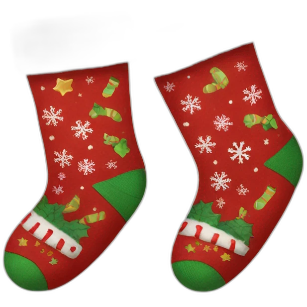 christmas socks emoji