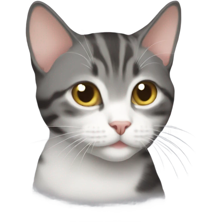 Cute american wirehair cat emoji