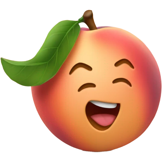 generate a twerk emoji using the peach emoji emoji