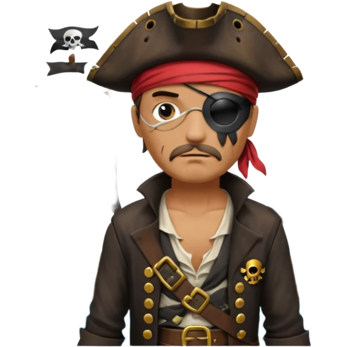 Gemisi batan bir korsan emoji