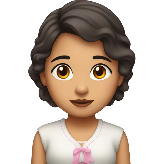 Niña morena  emoji