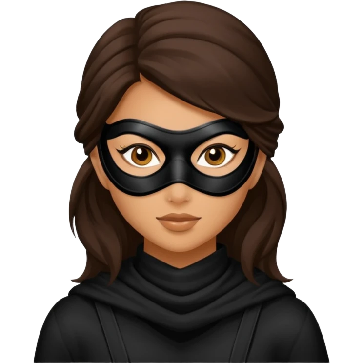 thief  brunette woman emoji