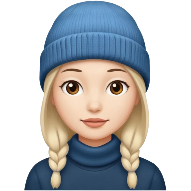 woman with beenie emoji