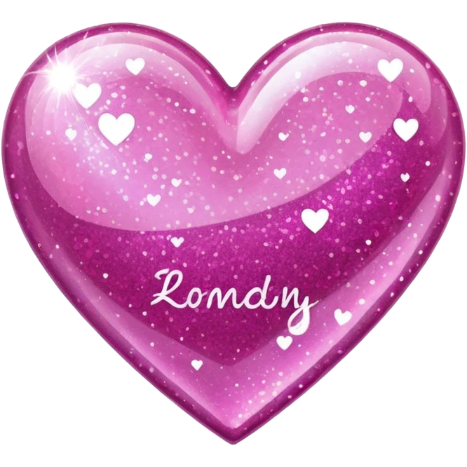 glitter heart emoji