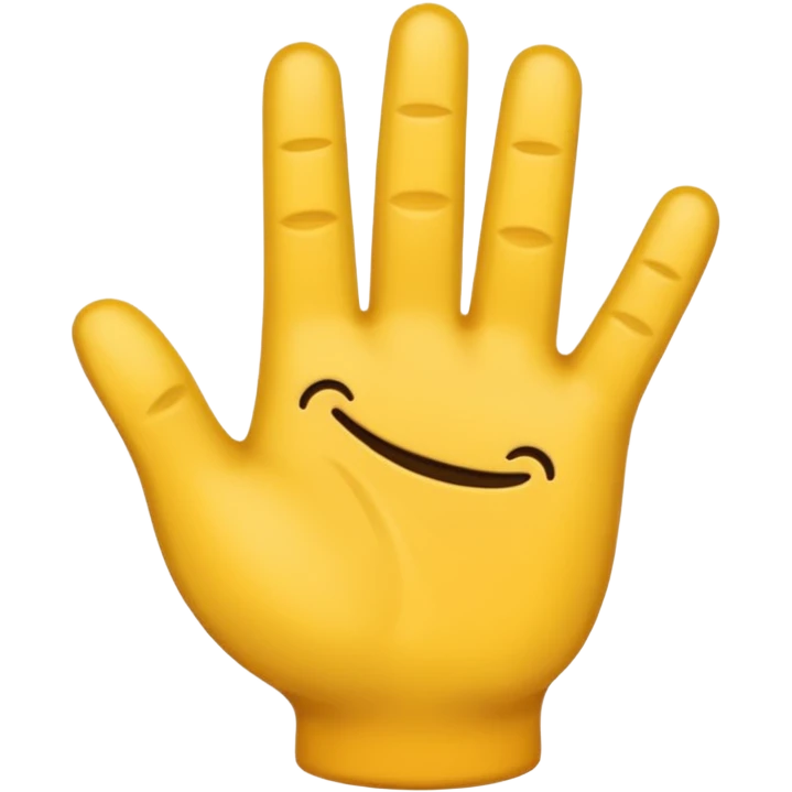 wednesday hand emoji