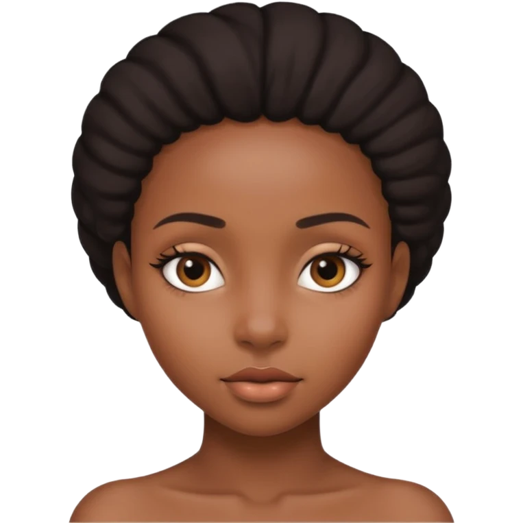 Black naked girl emoji
