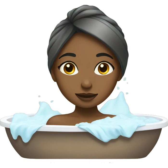 Girl having a spa day emoji