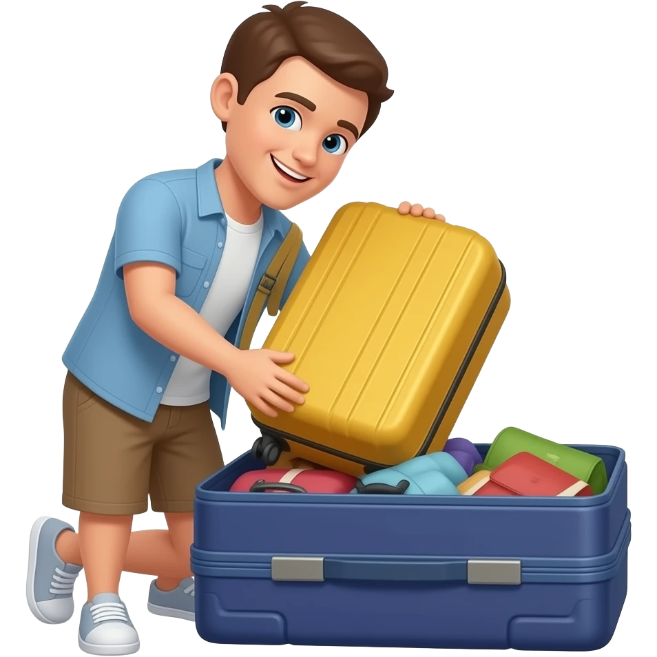 preparing for a trip emoji