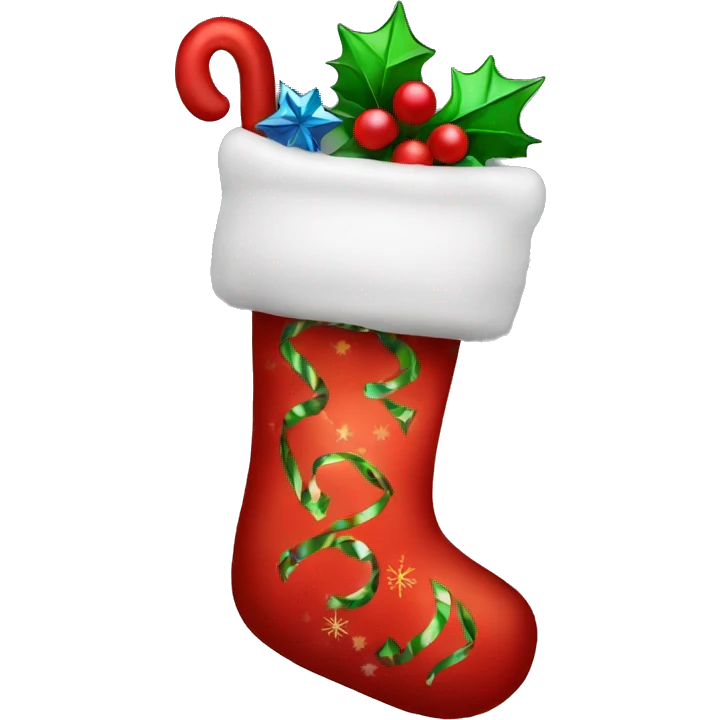Christmas stocking emoji