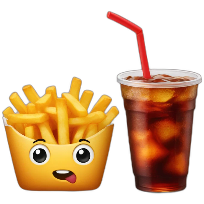 Fries and cola emoji