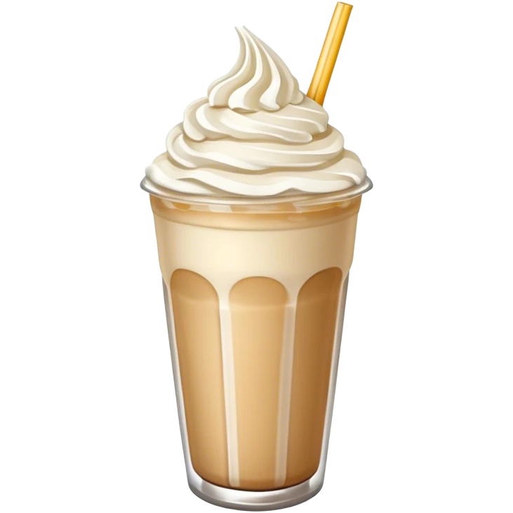 Aesthetic vanilla frappe emoji