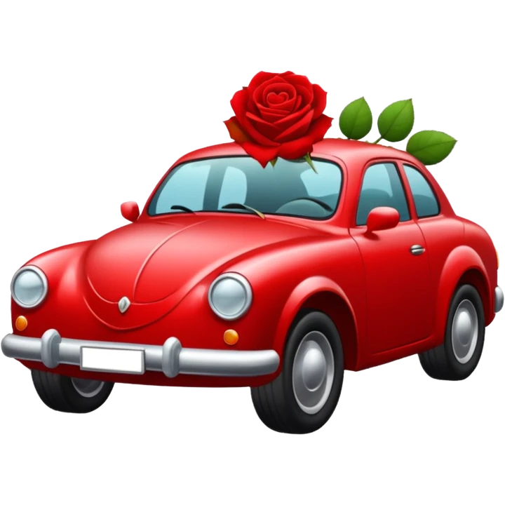 Car rose emoji
