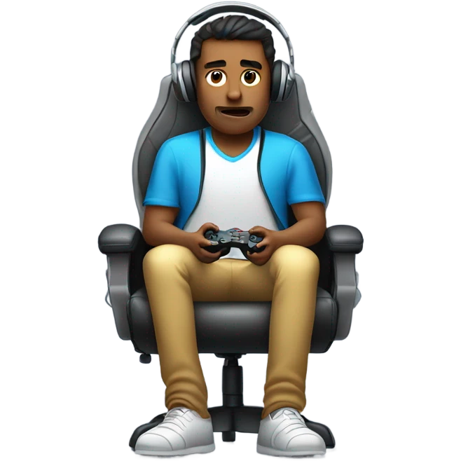 Guy playing Fortnite ￼ emoji