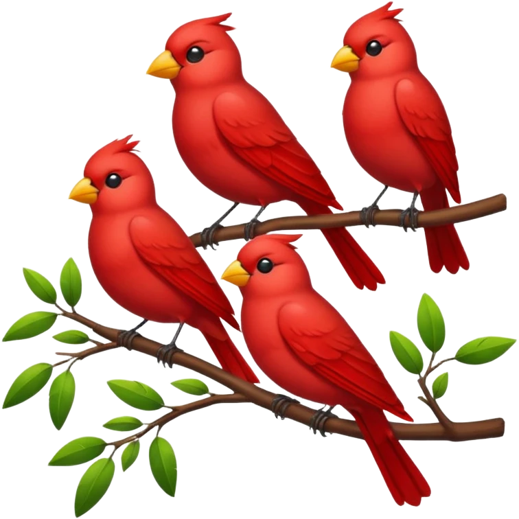 red birds emoji