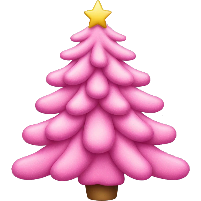 pink christmas tree emoji