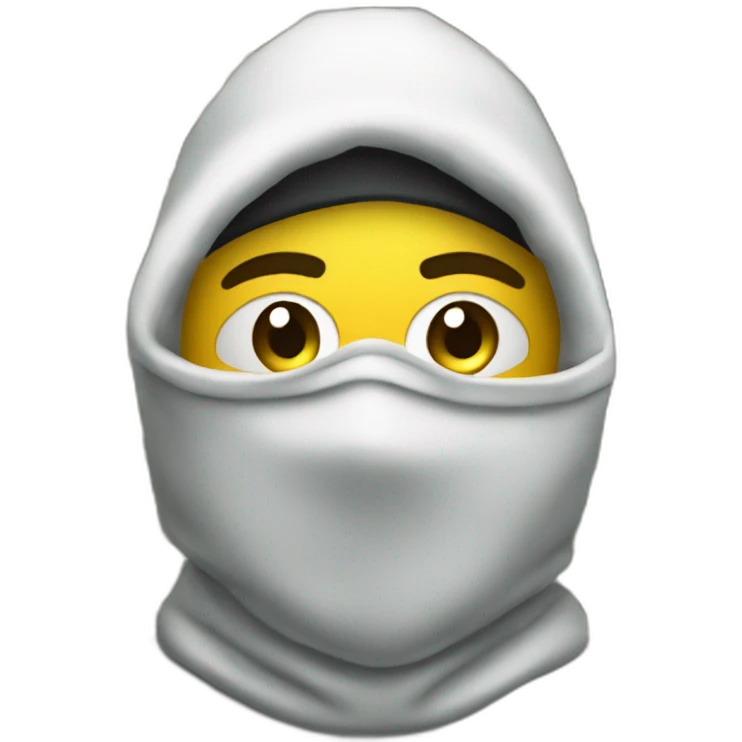 yeat rapper in a balaclava with a wad of money emoji
