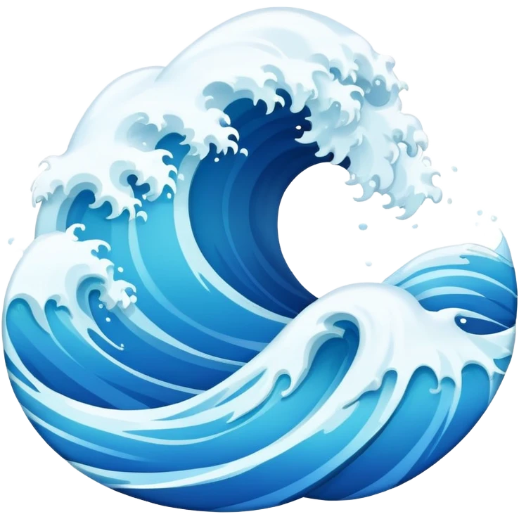 ocean waves simple emoji