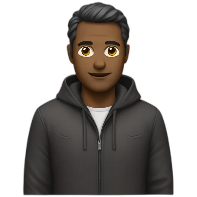 un homme chauve emoji