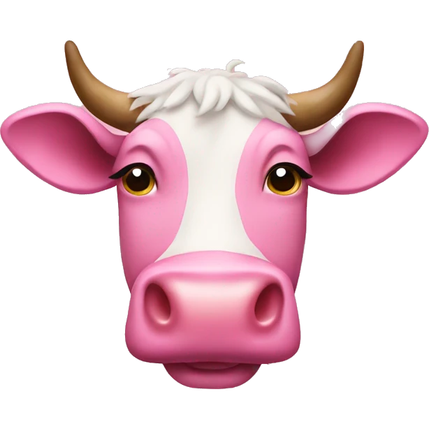 pink cow emoji