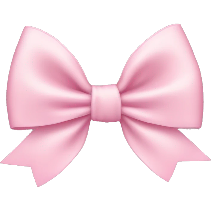 Light pink bow emoji