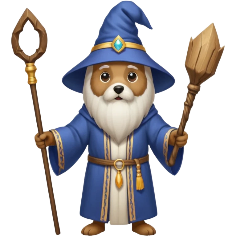 Dog wizard emoji
