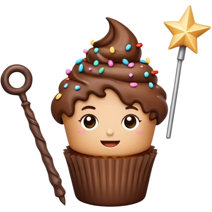 Cupcake mage emoji