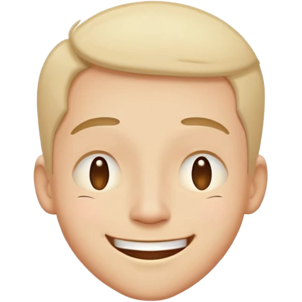 Happy, very relaxed face with half-closed eyes and a goofy grin emoji