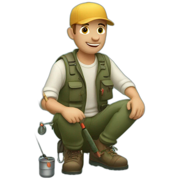 Guy fishing emoji