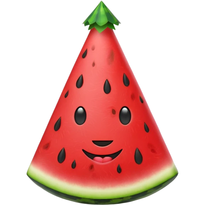 watermelon in party hat emoji