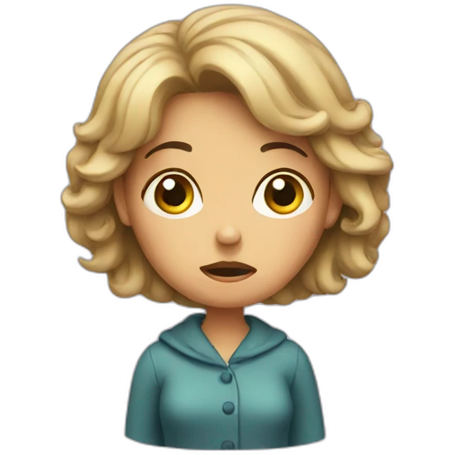 confused lady emoji