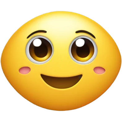 Emoji face in love but with little Shell in place of heart  emoji