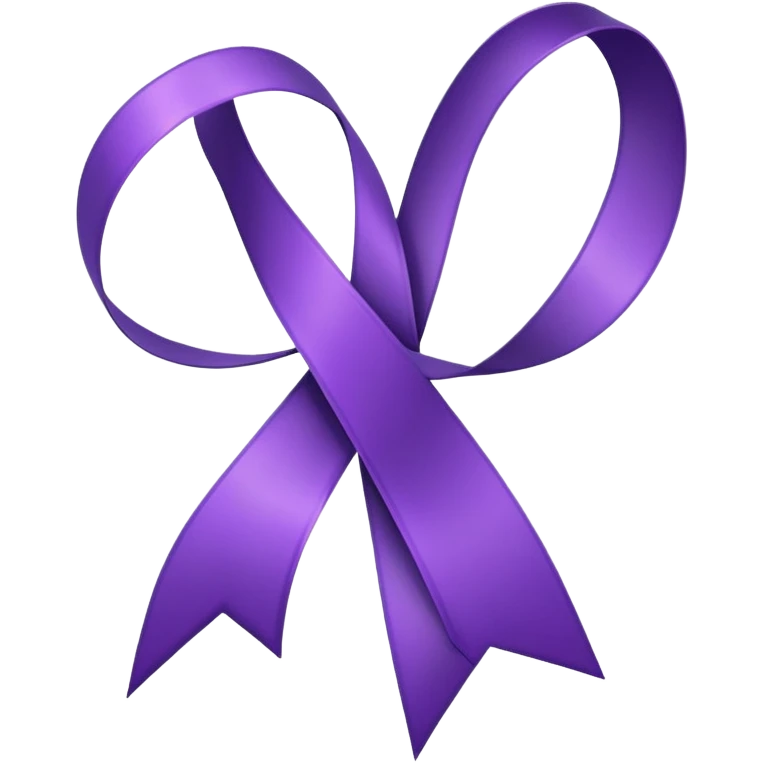 Laço roxo emoji